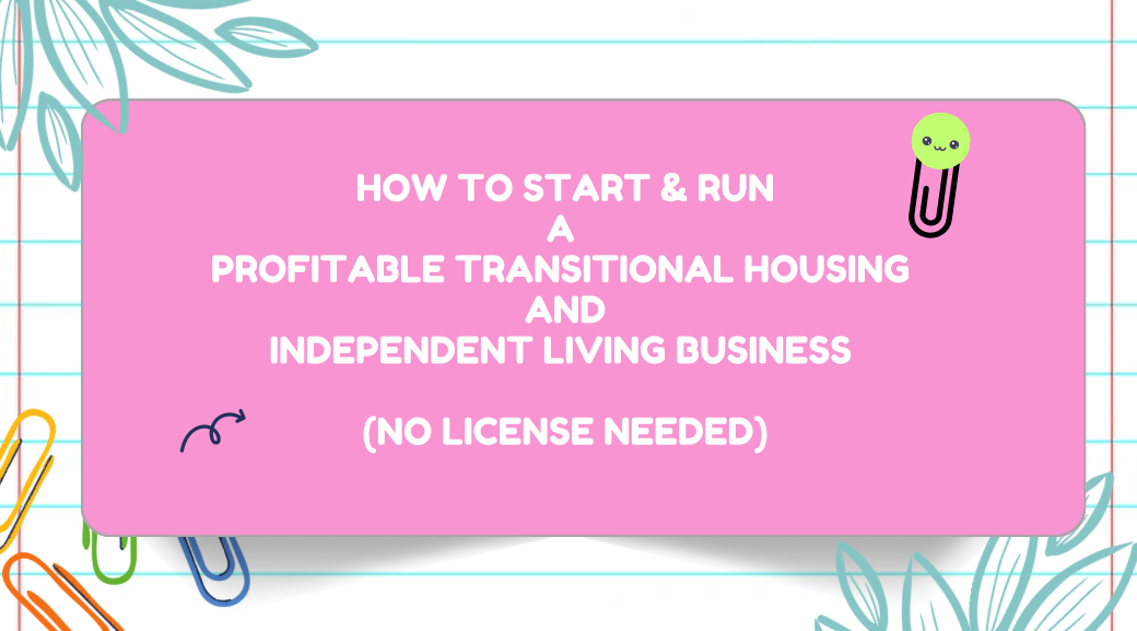 Independent Living & Transitional Housing Ebook